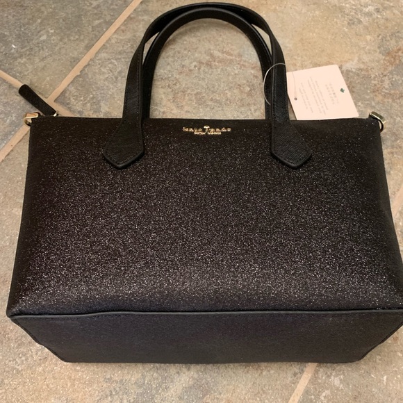 KATE SPADE JOELEY BLACK SATCHEL BAG CARD HOLDER - Picture 3 of 8